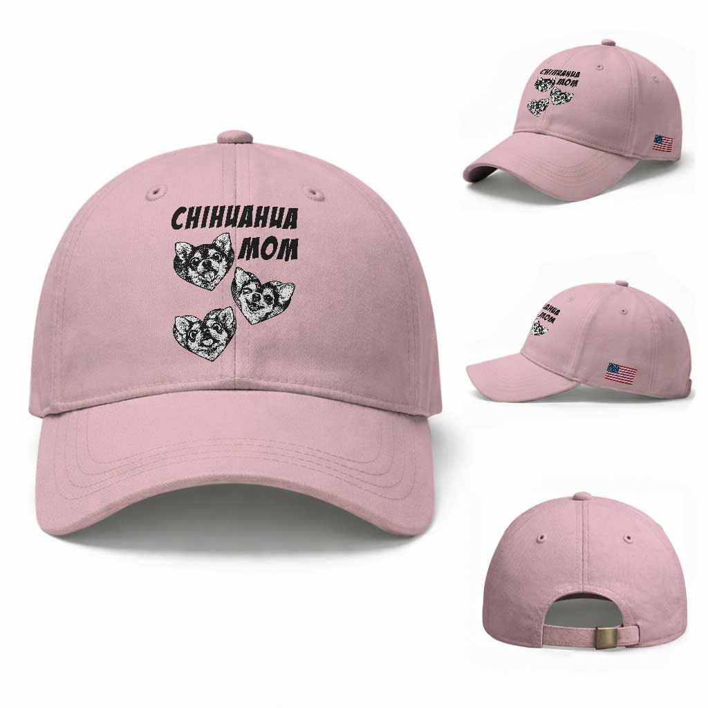 Proud Chihuahua Mom Baseball Cap Ankle Biter Dog Lover
