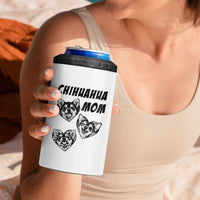 Proud Chihuahua Mom 4 in 1 Can Cooler Tumbler Ankle Biter Dog Lover
