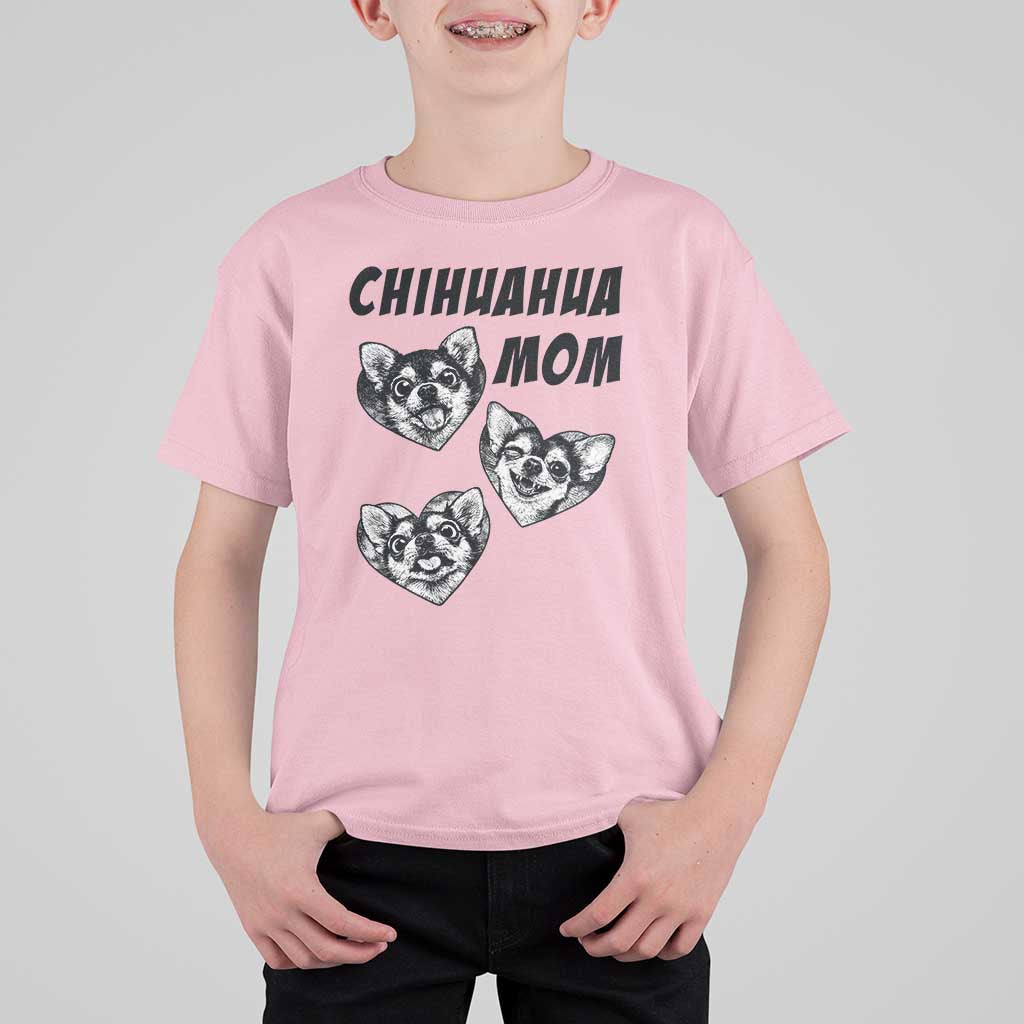 Proud Chihuahua Mom T Shirt For Kid Ankle Biter Dog Lover