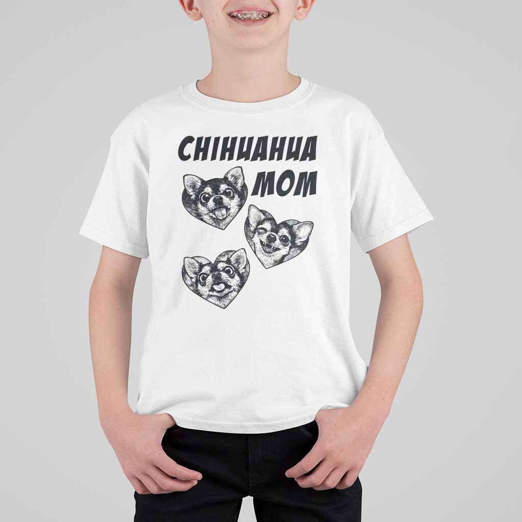 Proud Chihuahua Mom T Shirt For Kid Ankle Biter Dog Lover