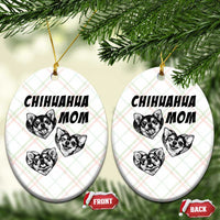Proud Chihuahua Mom Ceramic Ornament Ankle Biter Dog Lover