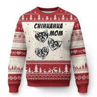 Proud Chihuahua Mom Ugly Christmas Sweater Ankle Biter Dog Lover