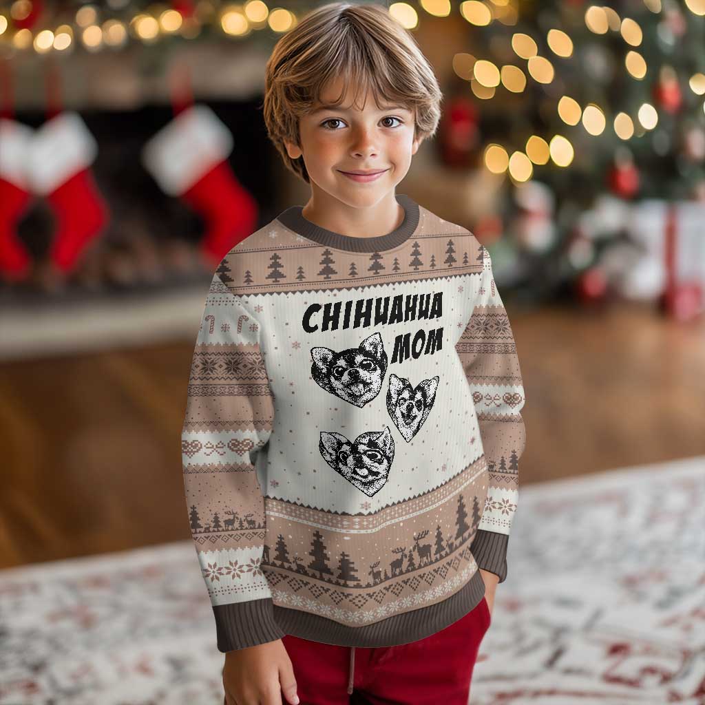Proud Chihuahua Mom Ugly Christmas Sweater Ankle Biter Dog Lover