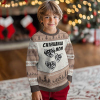Proud Chihuahua Mom Ugly Christmas Sweater Ankle Biter Dog Lover