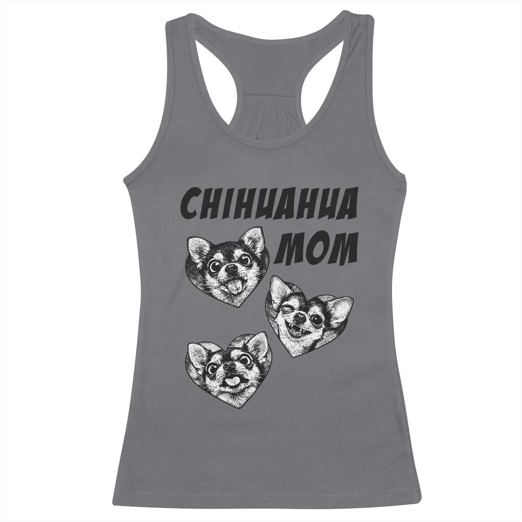 Proud Chihuahua Mom Racerback Tank Top Ankle Biter Dog Lover