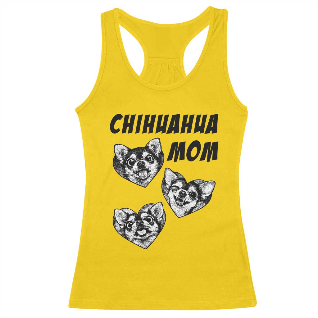 Proud Chihuahua Mom Racerback Tank Top Ankle Biter Dog Lover