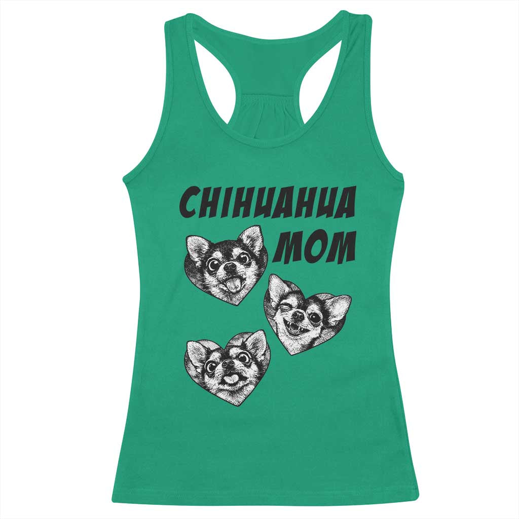 Proud Chihuahua Mom Racerback Tank Top Ankle Biter Dog Lover