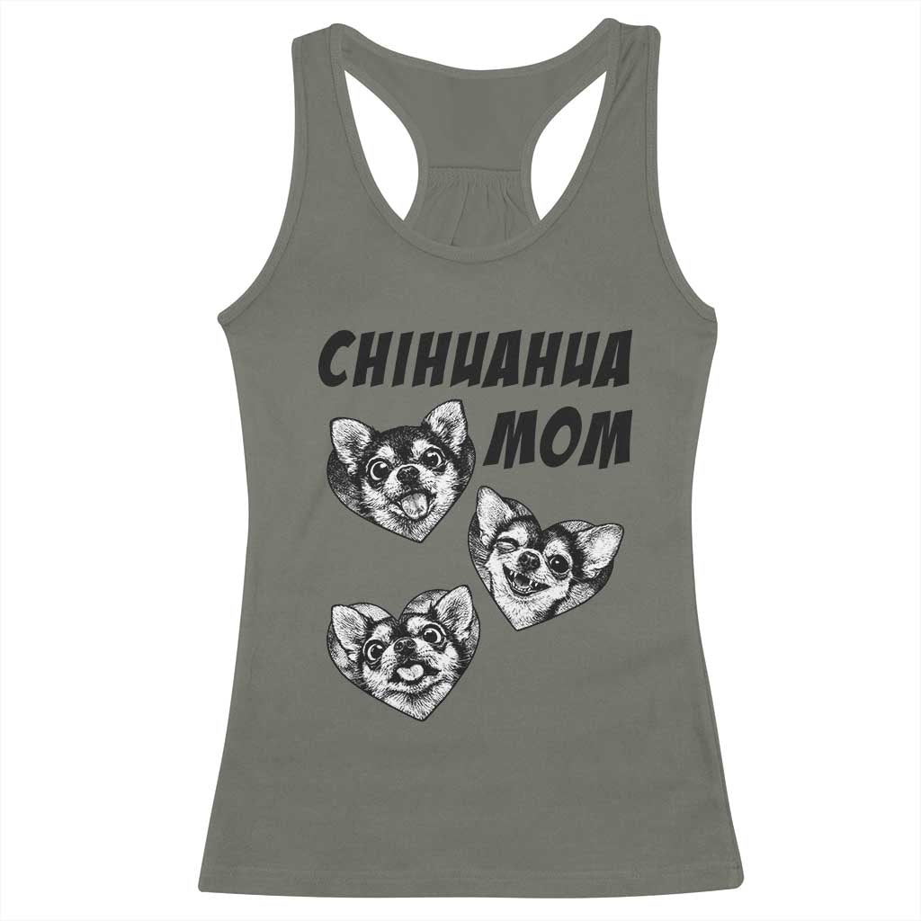 Proud Chihuahua Mom Racerback Tank Top Ankle Biter Dog Lover