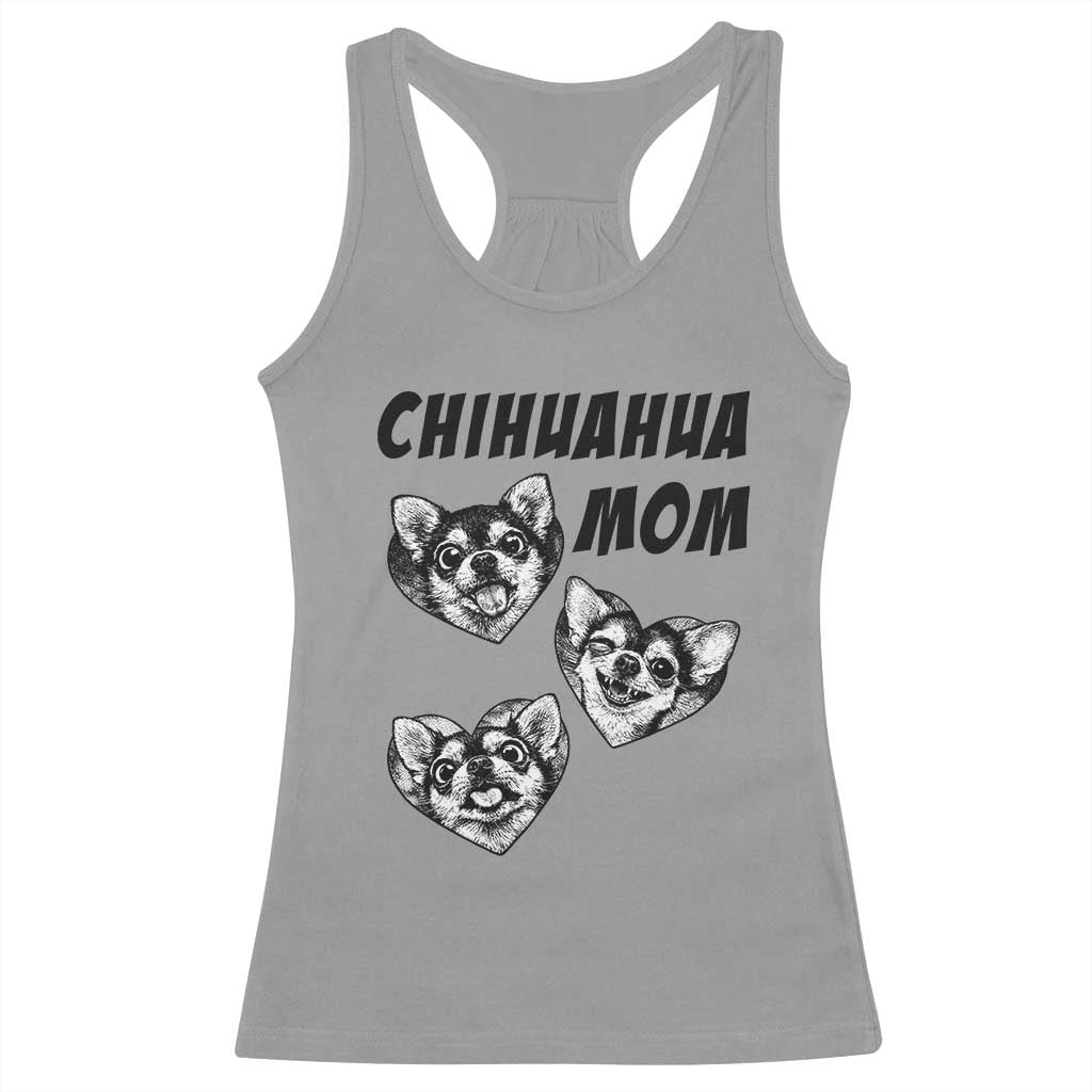 Proud Chihuahua Mom Racerback Tank Top Ankle Biter Dog Lover