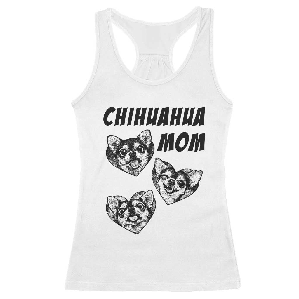 Proud Chihuahua Mom Racerback Tank Top Ankle Biter Dog Lover