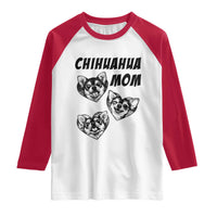 Proud Chihuahua Mom Raglan Shirt Ankle Biter Dog Lover
