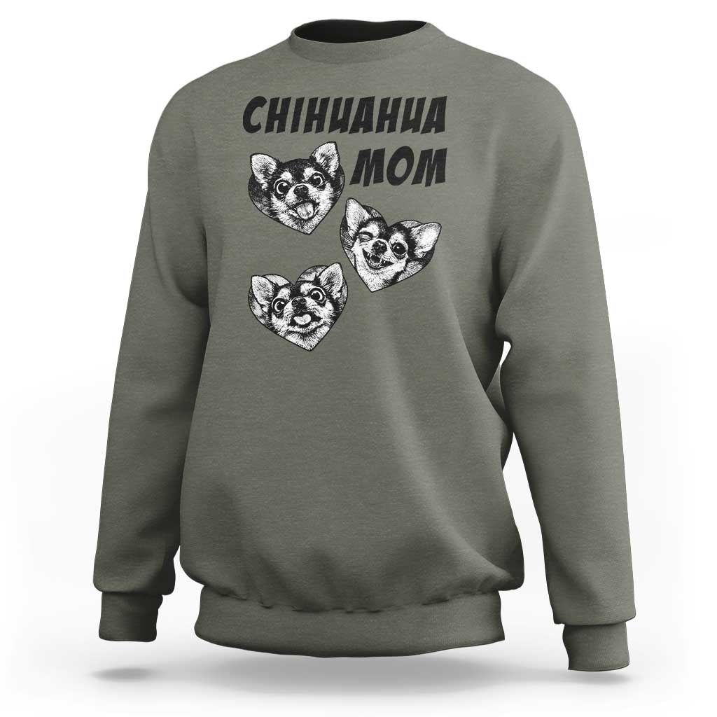 Proud Chihuahua Mom Sweatshirt Ankle Biter Dog Lover