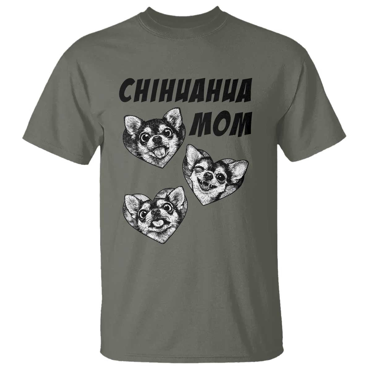 Proud Chihuahua Mom T Shirt Ankle Biter Dog Lover