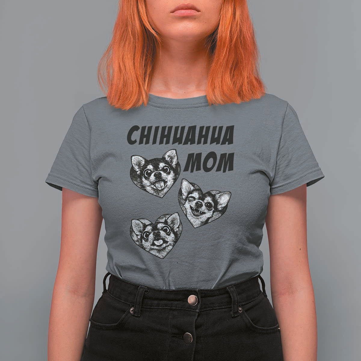 Proud Chihuahua Mom T Shirt For Women Ankle Biter Dog Lover