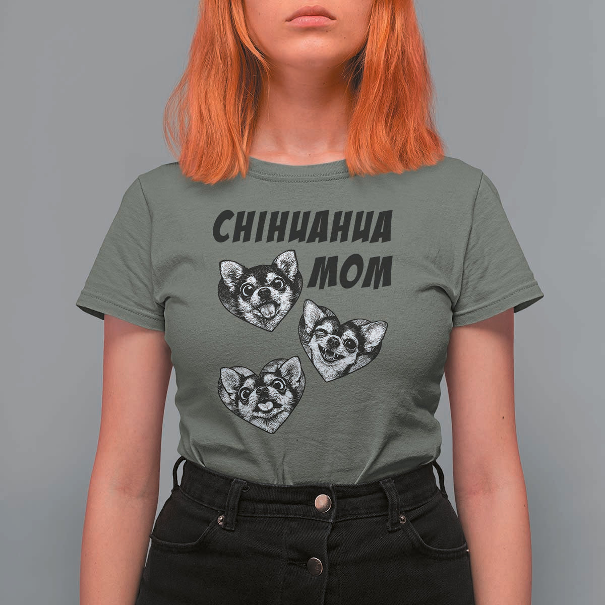 Proud Chihuahua Mom T Shirt For Women Ankle Biter Dog Lover