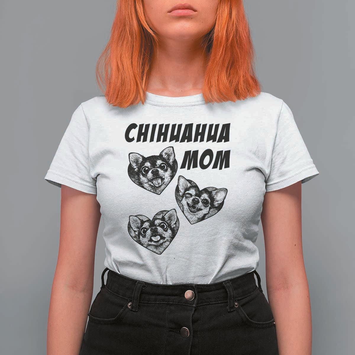 Proud Chihuahua Mom T Shirt For Women Ankle Biter Dog Lover