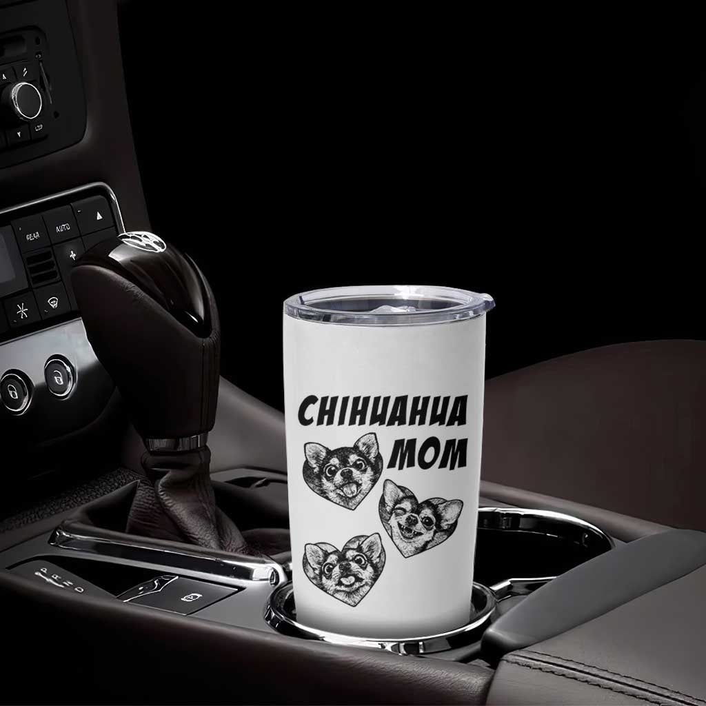 Proud Chihuahua Mom Tumbler Cup Ankle Biter Dog Lover