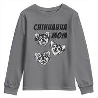 Proud Chihuahua Mom Youth Sweatshirt Ankle Biter Dog Lover