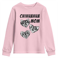 Proud Chihuahua Mom Youth Sweatshirt Ankle Biter Dog Lover