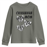 Proud Chihuahua Mom Youth Sweatshirt Ankle Biter Dog Lover