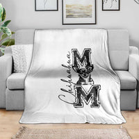 Chihuahua Mom Gift Throw Blanket Mothers Day Dog Lover