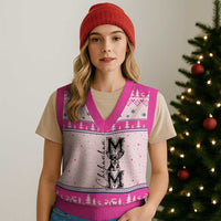 Chihuahua Mom Gift V-Neck Knit Sweater Vest Mothers Day Dog Lover