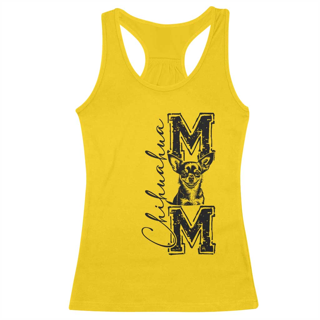 Chihuahua Mom Gift Racerback Tank Top Mothers Day Dog Lover