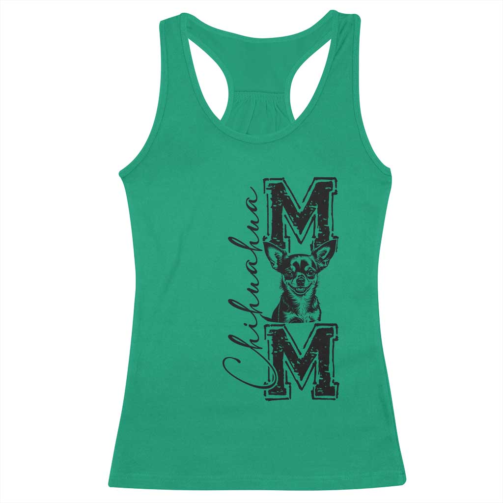 Chihuahua Mom Gift Racerback Tank Top Mothers Day Dog Lover