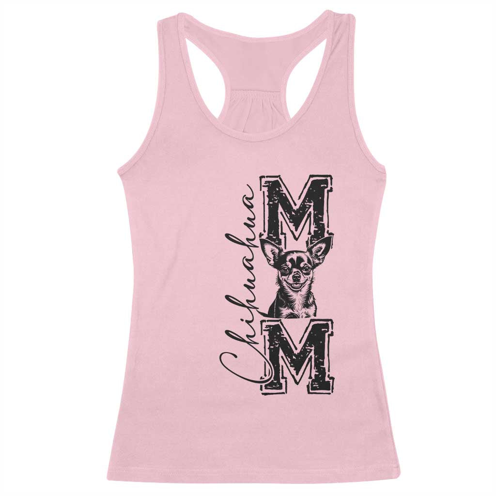 Chihuahua Mom Gift Racerback Tank Top Mothers Day Dog Lover