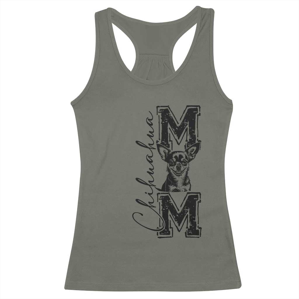 Chihuahua Mom Gift Racerback Tank Top Mothers Day Dog Lover