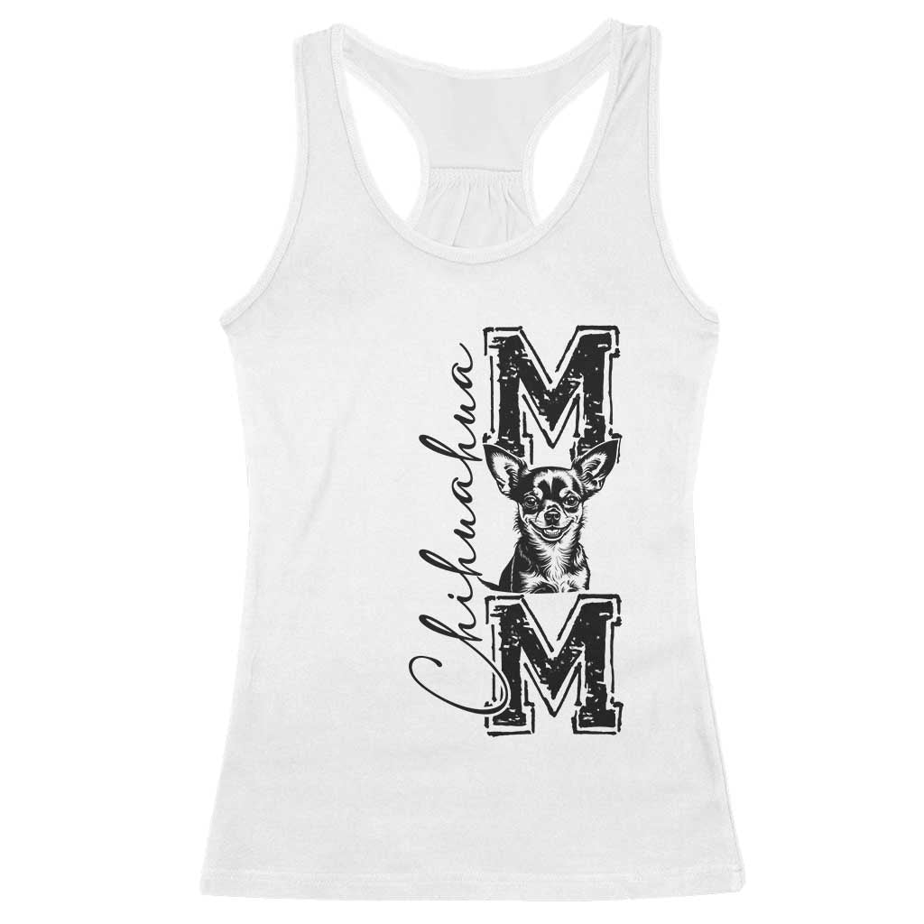 Chihuahua Mom Gift Racerback Tank Top Mothers Day Dog Lover