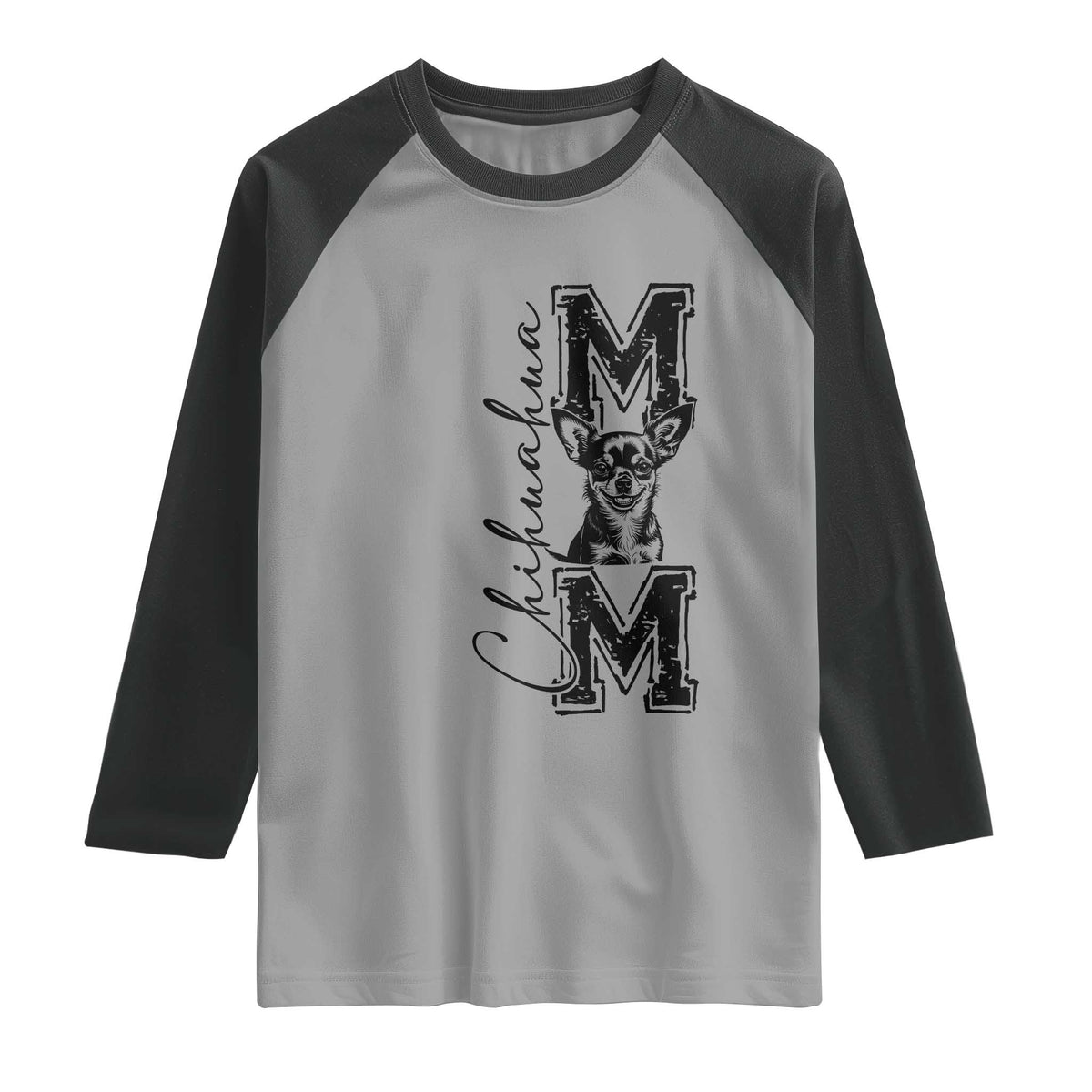 Chihuahua Mom Gift Raglan Shirt Mothers Day Dog Lover