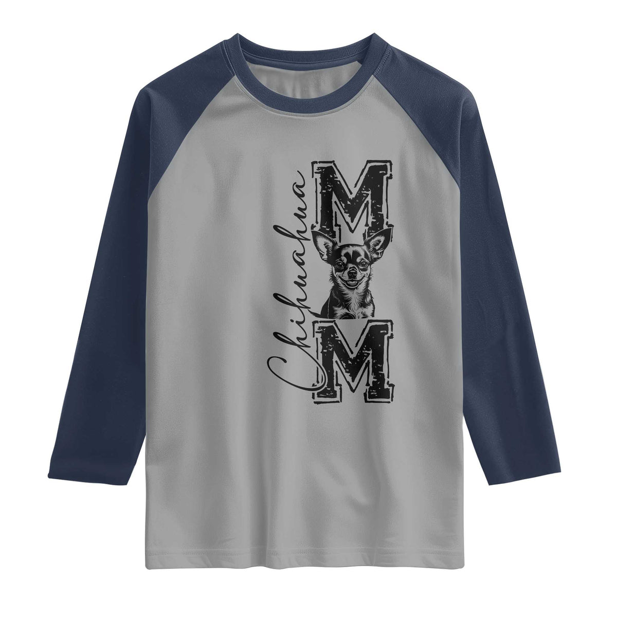 Chihuahua Mom Gift Raglan Shirt Mothers Day Dog Lover