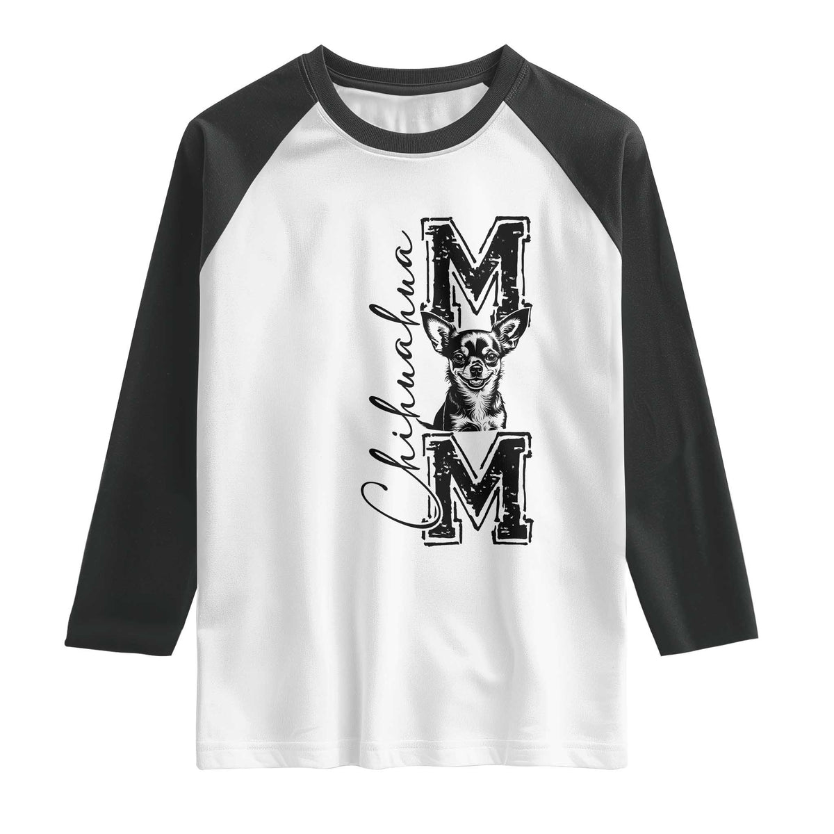 Chihuahua Mom Gift Raglan Shirt Mothers Day Dog Lover