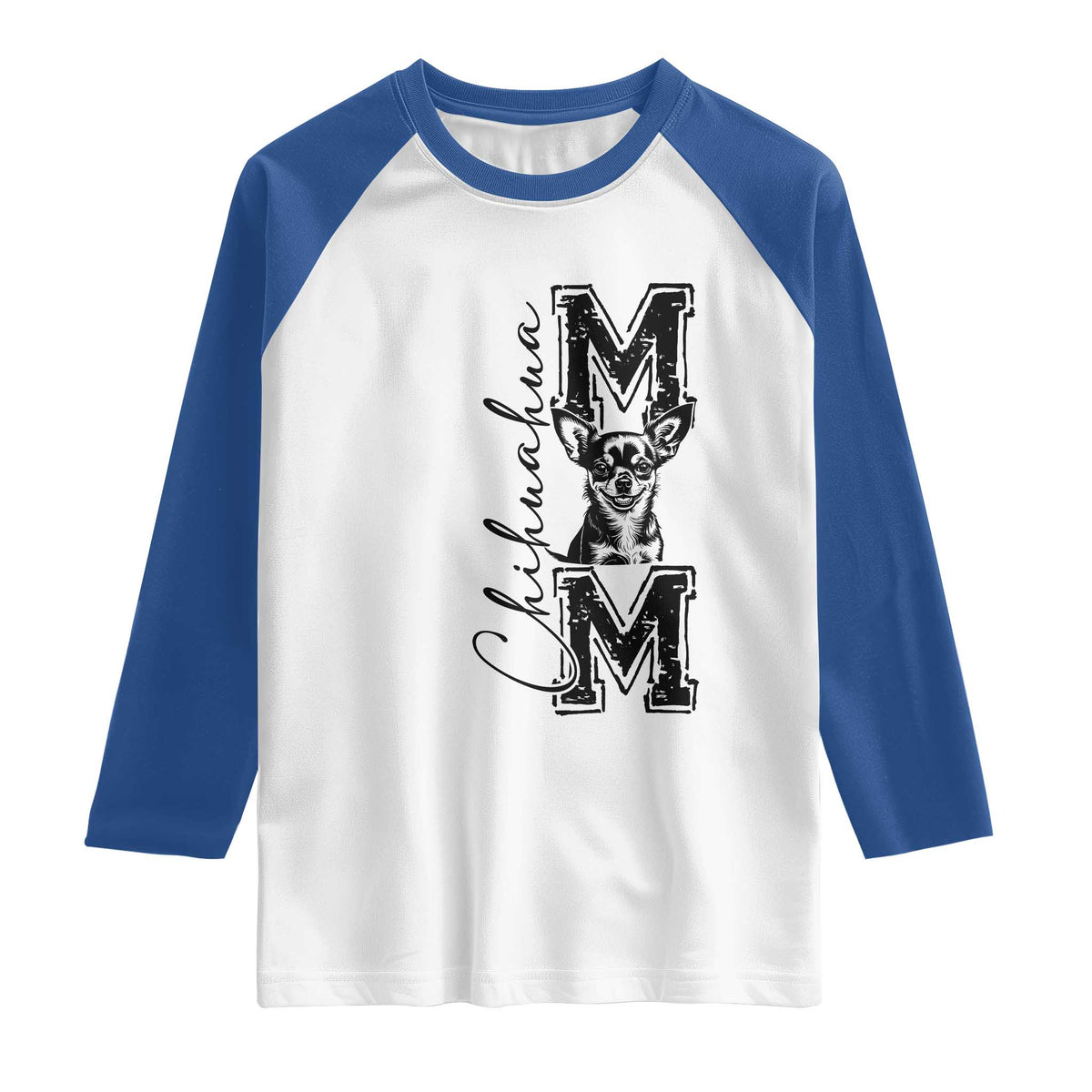 Chihuahua Mom Gift Raglan Shirt Mothers Day Dog Lover