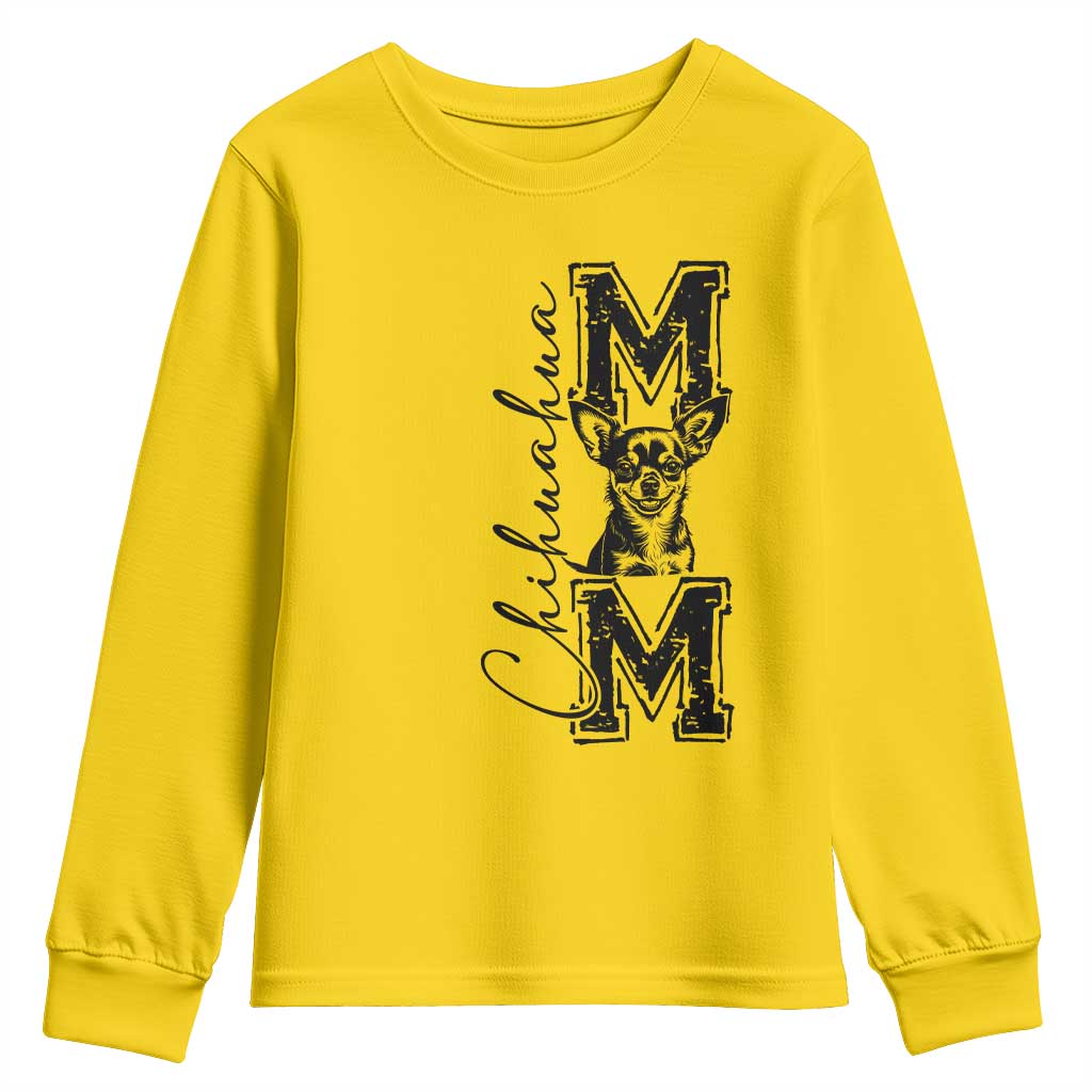 Chihuahua Mom Gift Youth Sweatshirt Mothers Day Dog Lover