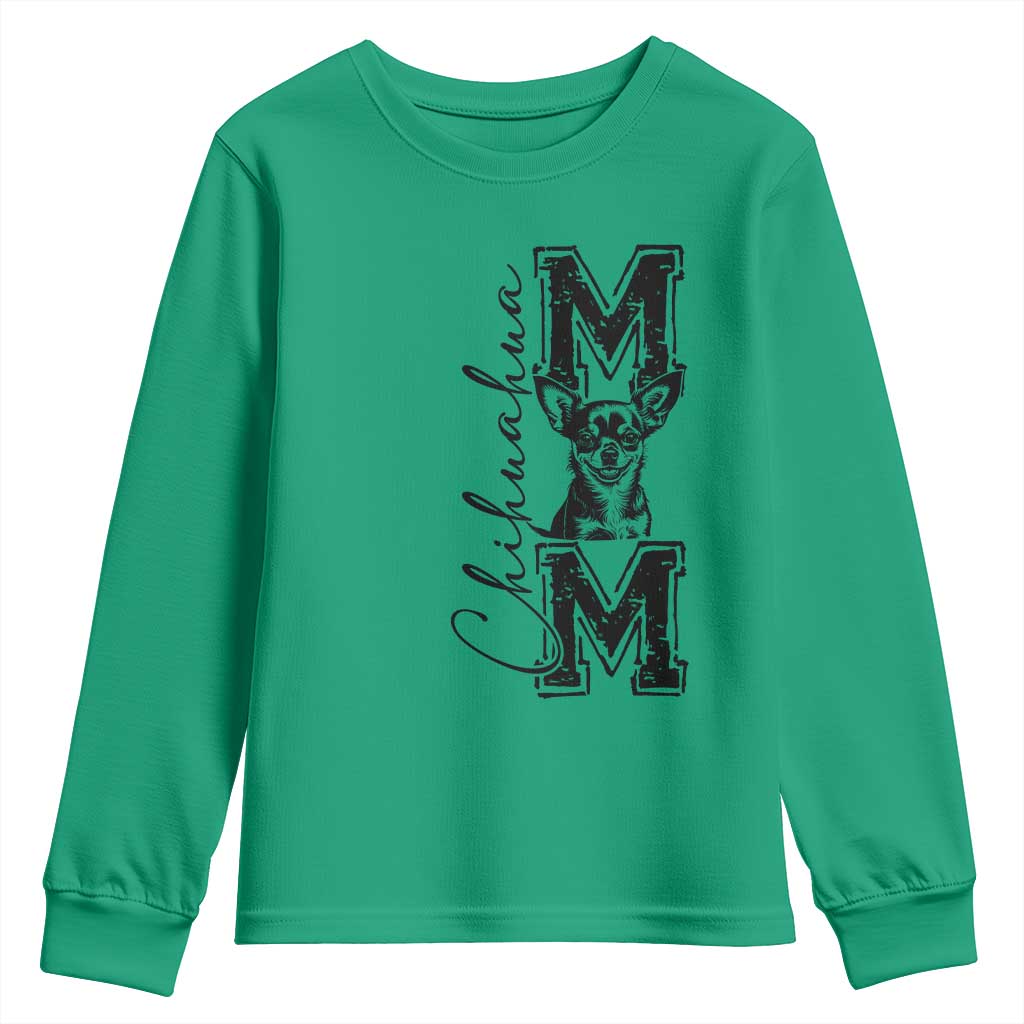 Chihuahua Mom Gift Youth Sweatshirt Mothers Day Dog Lover