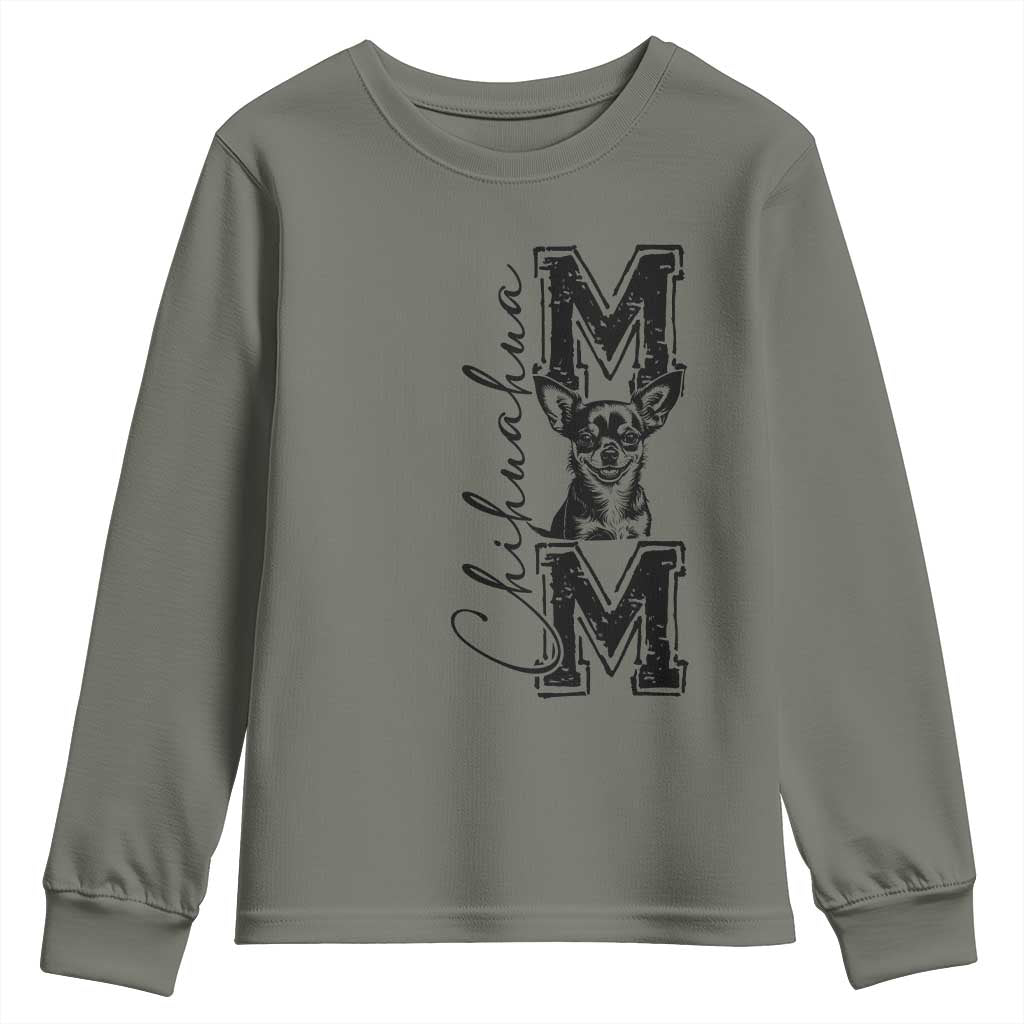 Chihuahua Mom Gift Youth Sweatshirt Mothers Day Dog Lover