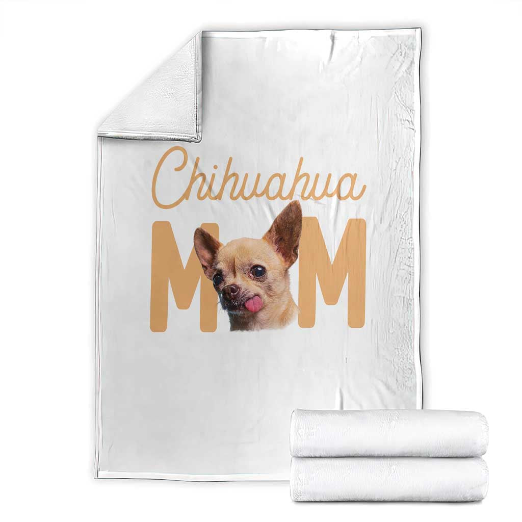 Proud Dog Mom Chihuahua Throw Blanket Mothers Day Lover Gift