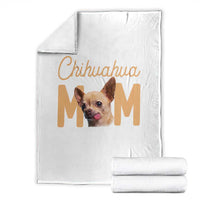 Proud Dog Mom Chihuahua Throw Blanket Mothers Day Lover Gift
