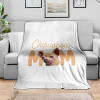 Proud Dog Mom Chihuahua Throw Blanket Mothers Day Lover Gift