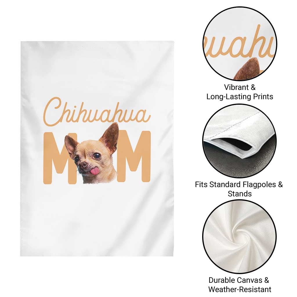 Proud Dog Mom Chihuahua Garden Flag Mothers Day Lover Gift