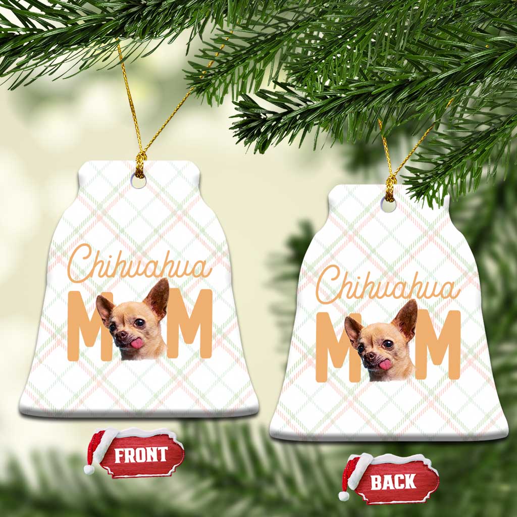 Proud Dog Mom Chihuahua Ceramic Ornament Mothers Day Lover Gift