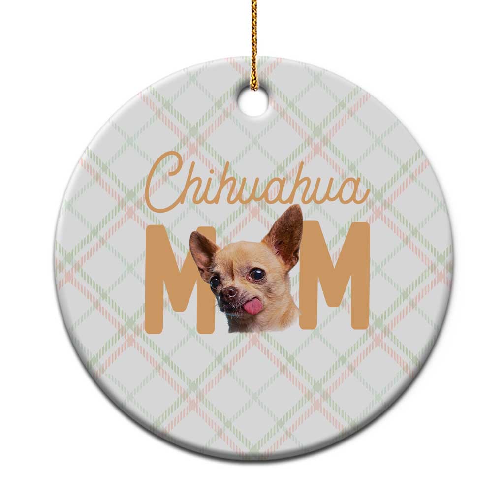 Proud Dog Mom Chihuahua Ceramic Ornament Mothers Day Lover Gift