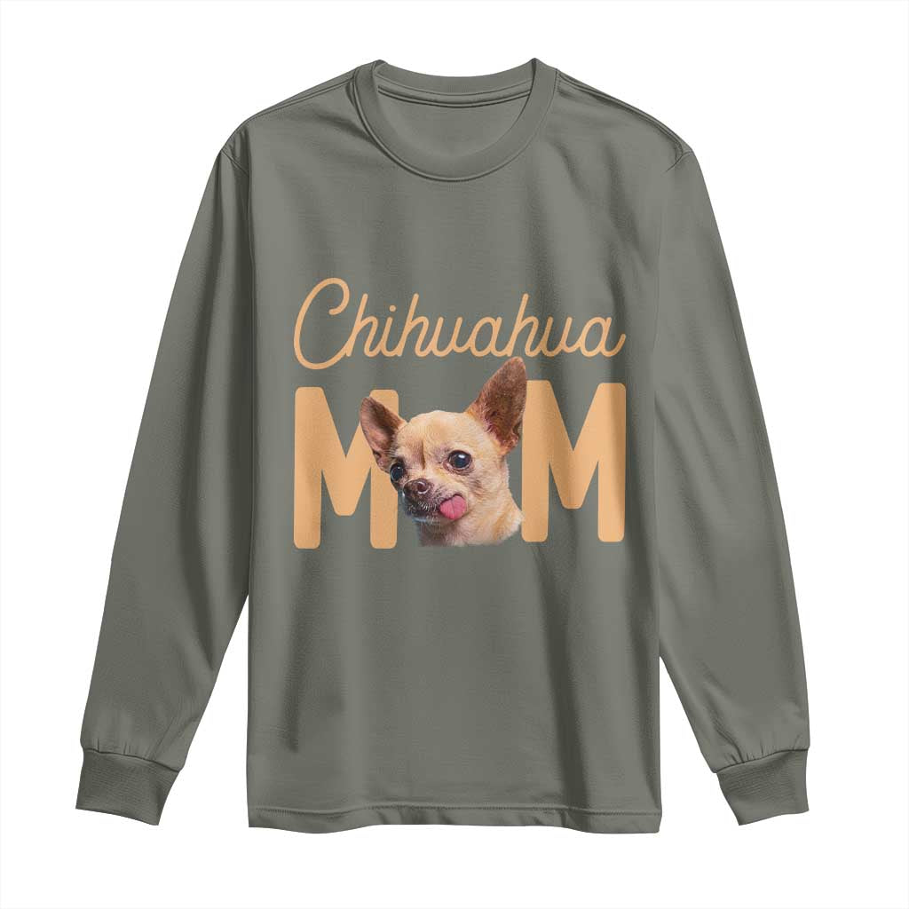 Proud Dog Mom Chihuahua Long Sleeve Shirt Mothers Day Lover Gift