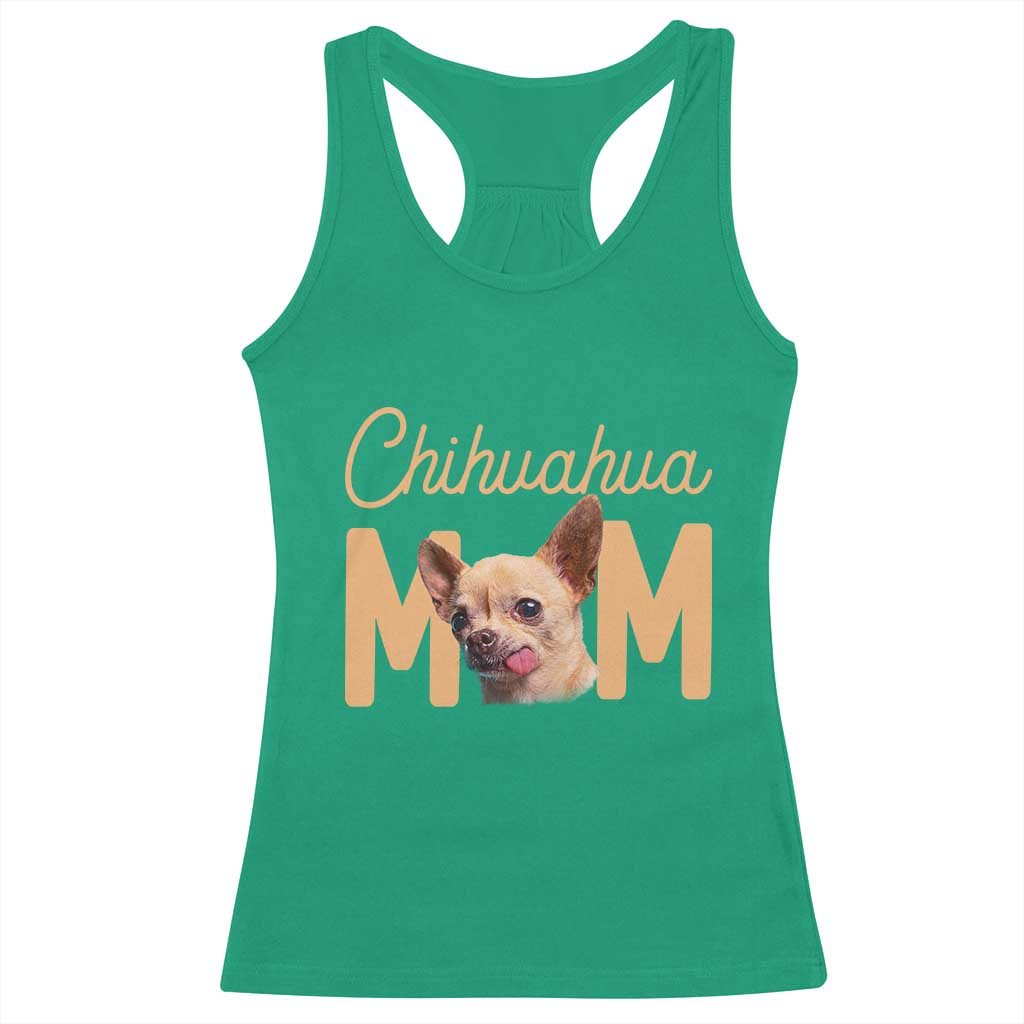 Proud Dog Mom Chihuahua Racerback Tank Top Mothers Day Lover Gift