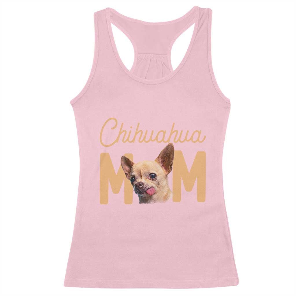 Proud Dog Mom Chihuahua Racerback Tank Top Mothers Day Lover Gift