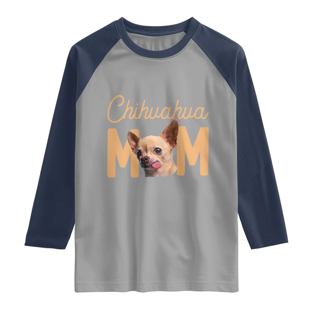 Proud Dog Mom Chihuahua Raglan Shirt Mothers Day Lover Gift