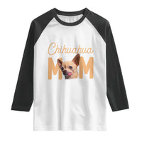 Proud Dog Mom Chihuahua Raglan Shirt Mothers Day Lover Gift