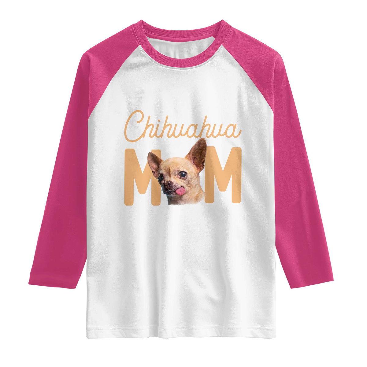 Proud Dog Mom Chihuahua Raglan Shirt Mothers Day Lover Gift